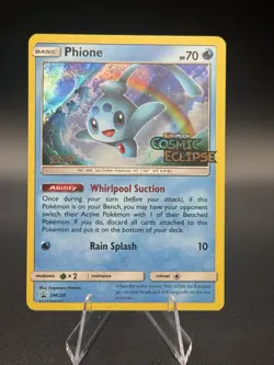 Pokemon Card Phione - (Prerelease) [Staff] Holo MP SM Promos SM220 - Image 1