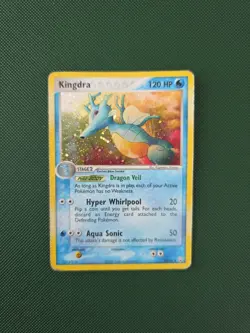 Kingdra 12/109 EX Team Rocket Returns HOLO RARE Pokemon Card 2004 English LP - Image 1