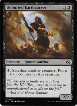 Unburied Earthcarver C Tarkir: Dragonstorm 95 NM Normal MTG - Image 1