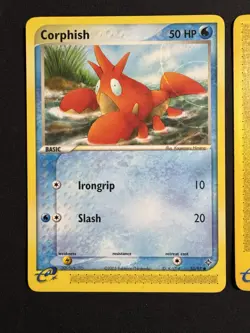 Pokemon E-Reader Card Lot Corphish Lotad Corsola Expedition Sandstorm Dragon LP+ - Image 2