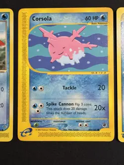 Pokemon E-Reader Card Lot Corphish Lotad Corsola Expedition Sandstorm Dragon LP+ - Image 3