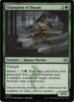 Champion of Dusan C Tarkir: Dragonstorm 137 NM Normal MTG - Image 1