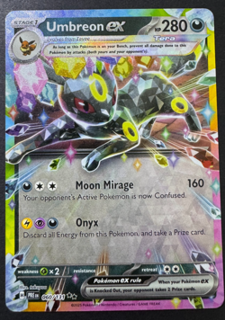 Umbreon EX 60/131 Double Rare Prismatic Evolutions Card NM - Image 1
