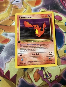Charmander 1st Edition 50/82 Team Rocket Non Holo Pokemon Card NM - Image 1