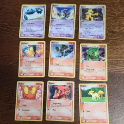57 Pokemon card lot from 2005 w/ Delta Species, Deoxys set, Emerald midera bulk - Image 5