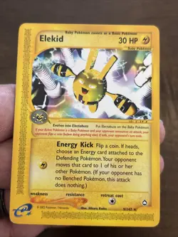 Nintendo Elekid 9/147 Aquapolis EN Regular Unlimited Rare 2002 Pokemon Card - Image 1