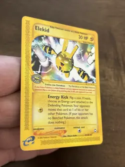 Nintendo Elekid 9/147 Aquapolis EN Regular Unlimited Rare 2002 Pokemon Card - Image 3