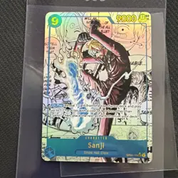 Bandai One Piece Card Game Sanji Manga OP06-119 SR Alternate Art Foil English - Image 1
