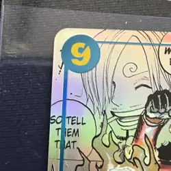 Bandai One Piece Card Game Sanji Manga OP06-119 SR Alternate Art Foil English - Image 3