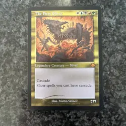 The First Sliver Etched Retro Foil Modern Horizons MTG Magic - Image 1