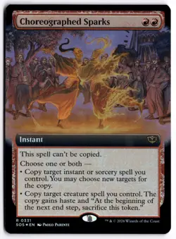 Choreographed Sparks (Extended Art) SOS 331 MTG Foil R NM - Image 1