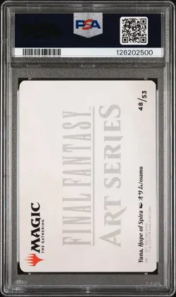 2025 MTG FINAL FANTASY ART SERIES GOLD STAMPED #48 YUNA, HOPE OF SPIRA PSA 10 - Image 2
