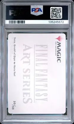 2025 Magic The Gathering Final Fantasy Art Series #20 Terra Herald Of Hope PSA10 - Image 2