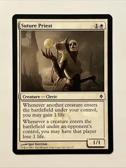 Suture Priest - New Phyrexia MTG Magic The Gathering Card English Regular - Image 1