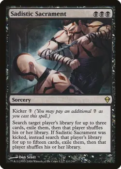 Sadistic Sacrament Zendikar MP MTG - Image 1