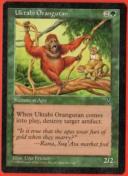MTG ~ UKTABI ORANGUTAN ~ Visions (1996) ~ NM/M ~ FREE SHIPPING ~ Vintage Magic - Image 1