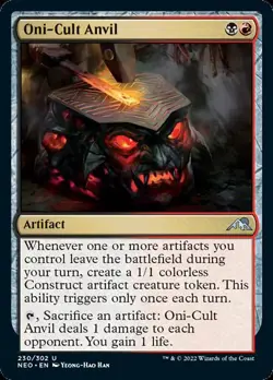 Oni-Cult Anvil [Kamigawa: Neon Dynasty] Magic MTG - Image 1