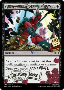 Deadly Dispute (Pool Party Foil) SLD #80 Deadpool Magic: The Gathering Foil NM - Image 3