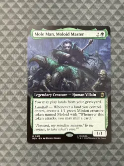 MTG Mole Man, Moloid Master #0415 Extended Art Rare Marvel Super Heroes (MSH) - Image 1