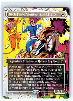 Nick Fury, Agent of S.H.I.E.L.D. (Borderless) 314 Marvel Super Heroes NM - Image 1