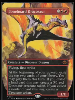 MTG Bonehoard Dracosaur (Borderless) The Lost Caverns of Ixalan #321 NM - Image 1