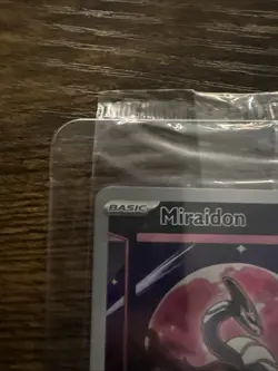 SEALED Pokemon Miraidon SVP 013 Scarlet & Violet ETB Holo Black Star Promo NM - Image 3