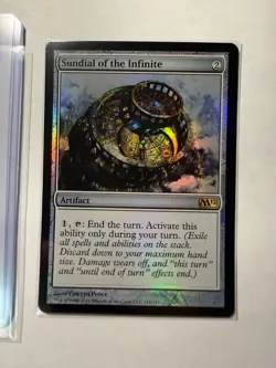 Sundial of the Infinite FOIL - Magic 2012 (M12) 218 MTG NM Near Mint - Image 1