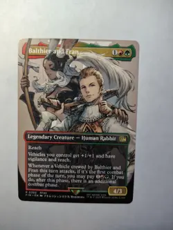 Balthier and Fran (0393) (Borderless) 393 FINAL FANTASY Magic: The Gathering - Image 1