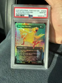 MTG - Traveling Chocobo (Borderless) Final Fantasy (Foil) Mythic #0406 PSA 10🔥 - Image 3