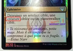 Fracture FOIL French Mtg MISPRINT. Targets creatures instead of enchantments - Image 4