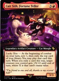 Cait Sith, Fortune Teller (Extended Art) – Commander: FINAL FANTASY 151 FIC • R - Image 1
