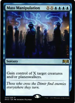 Mass Manipulation – Ravnica Allegiance 42 RNA • R - Image 1