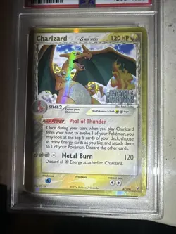 Pokemon EX Crystal Guardians Charizard Delta Reverse Holo 2006 PSA 8 NM - Image 2