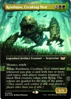 Rendmaw, Creaking Nest (Borderless) Foil – Commander: Duskmourn: House of Horror - Image 1