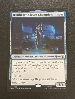 MTG Marvel Super Heroes Ironheart, Clever Champion 0060 Rare - Image 1