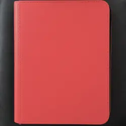 9 Pocket Zip Binder for Pokemon Cards | 360 Card Side Loading Album MTG TCG Red - Image 4