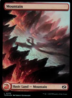Mountain (0275) Foil – Tarkir: Dragonstorm 275 • L - Image 1