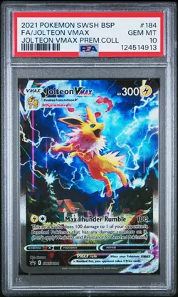 POKEMON JOLTEON VMAX PROMO Alt Art VMAX PSA 10 Chaser/Mystery Pack - Image 1