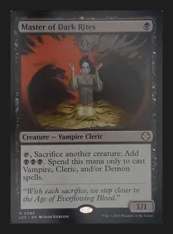 Master of Dark Rites – Commander: The Lost Caverns of Ixalan 83 • R - Image 1