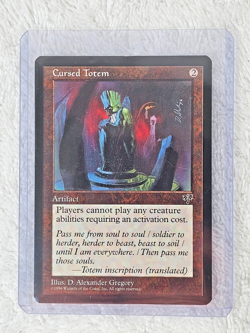 MTG Cursed Totem - Mirage - 1996 Magic the Gathering - Rare - Near Mint - Image 3