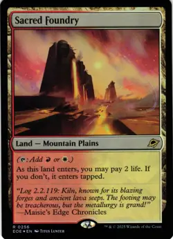 Sacred Foundry Foil – Edge of Eternities 256 EOE • R - Image 1