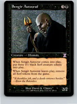 Magic the Gathering Sengir Autocrat Timeshifted MTG Free Shipping! - Image 1
