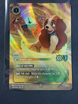 Lady - Decisive Dog (Enchanted) 205/204 Reign of Jafar Enchanted NM - Image 1