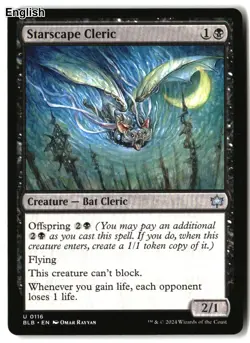 MTG Starscape Cleric [BLB - 116] LP - Image 2