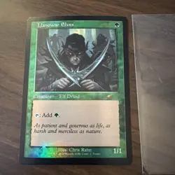 Llanowar Elves (Retro Frame) Media Promos Foil Exclusive 1/1 - Image 1