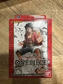 (No Cards Empty Box) One Piece TCG - Super Pre Release Deck Straw Hat Crew Box - Image 1
