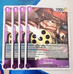 One Piece TCG Queen EB04-032 R Playset (x4 Cards) - Image 1