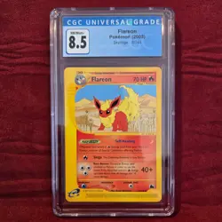 2003 Pokemon Skyridge Flareon #8/144 CGC 8.5 NM/Mint+ Rare WOTC Era - Image 1