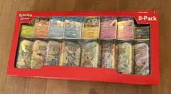 Pokemon Prismatic Evolutions 8 Mini-Tins with Promo Cards - Image 1