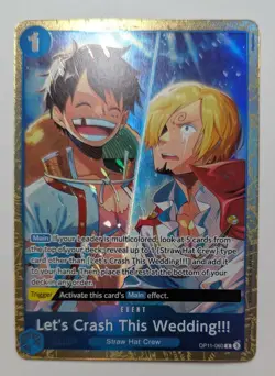 Let's Crash This Wedding OP11-060 Alt Art One Piece Premium Collection Vol 5 - Image 1